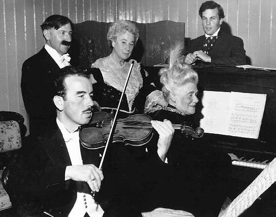 Arthur Bancroft playing the violin