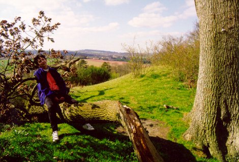 A visitor from Romania enjoys the Suckley Hills