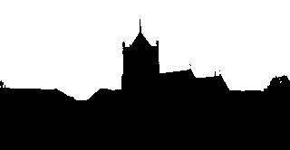 Suckley Church - silhouette